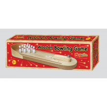 Wooden Table Top Bowling Game