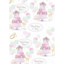 Gift Wrap Wedding Day Cake