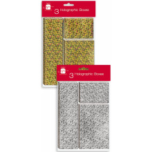 SP0330 Holo Gift Boxes 3's Gold/Silver