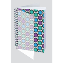 A5 Polyprop Abstract Wiro Notebook