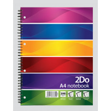 A4 2Do Twinwire Notebook 200 Pages