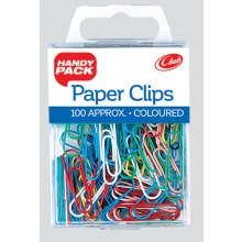 Coloured Paper Clips Handy Pack