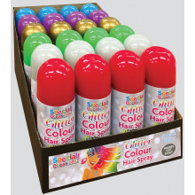 Glitter Colour Hair Spray 250ml Assorted