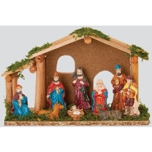 9 Piece Wooden Nativity Set