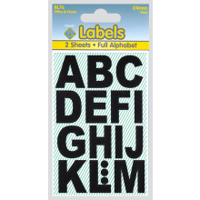 Labels - Black Vinyl Letters 24mm