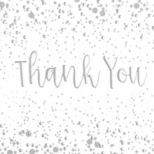 6 Thank You Cards Bubbles & Envelopes