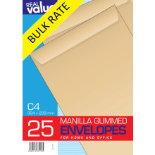S1206B R/V C4 Gummed Manilla Envelopes