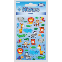 Laser Stickers Comic Animals LS40