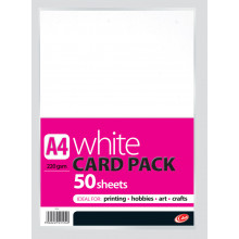A4 White Craft Card 220gsm 50 Sheets