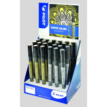 Marker Pen Gold/Silv Ex.Fine Disp