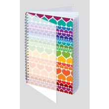 A4 Polyprop Abstract Wiro Notebook