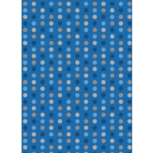 Flat Gift Wrap Blue Dots GW2624