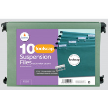 Foolscap Suspension Files 10 Pack