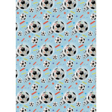 Flat Gift Wrap Football GW2562
