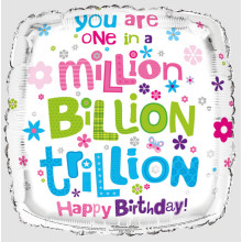 Foil Balloon Million Square