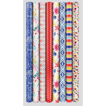 Gift Wrap Rolls 3m Female/Male Assorted