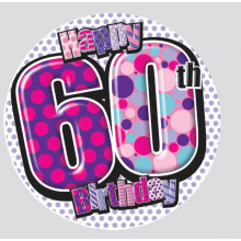 Age 60 Mix 55mm Small Badges