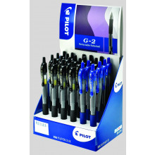 G-2 Soft Grip Gel Pens Blue/Black Disp.