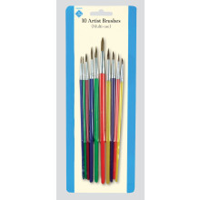 Artist Brushes Card 10 Assorted