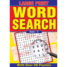 A4 Large Print Wordsearch Book 64p 4 Ast