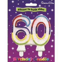 Simon Elvin Age 60 Milestone Candle