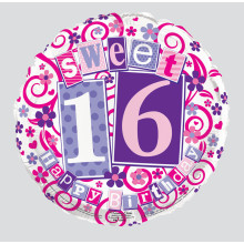 Foil Balloon Sweet 16