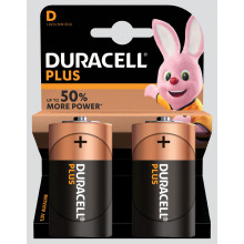 Duracell Plus D Batteries Pack 2