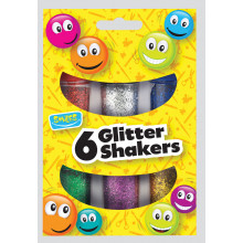 Smiles 6 Glitter Shakers