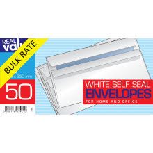 S1203B R/V DL S/Seal White Envelopes