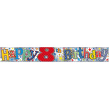 2.5m Party Banner Age 8 Boy