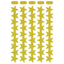 Self Adhesive Labels Gold Stars