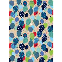 Flat Gift Wrap Balloons GW2628