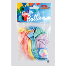 12" Assorted Pastel Balloons 20s