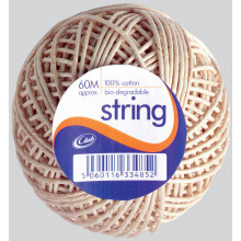 Cotton String Balls 60m Approx