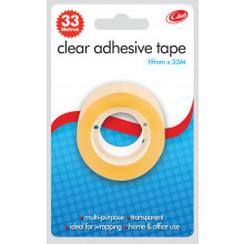 Clear Tape 19mmx33m Carded