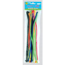 Glitter/Bright Chenille Stems 22 Asst