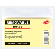 Club Yellow Notes 125x75mm