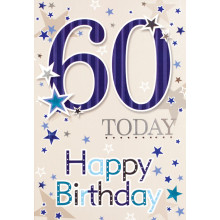 Greetings Cards 60th Male