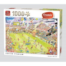 1000pc Comic Puzzle Soccer Stadium