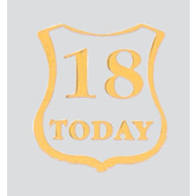 Roman Labels Gold Shield 18 Today