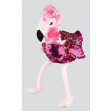 Sitting Sequin Flamingo 23cm