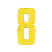 Roman Labels Gold Numerals No.8
