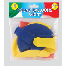 Giant 24" Balloons 4's
