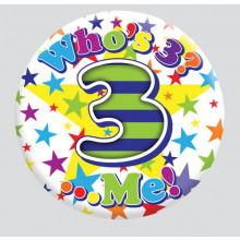 Age 3 Mix 55mm Small Badges