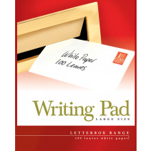 Pads Letterbox Large White Plain