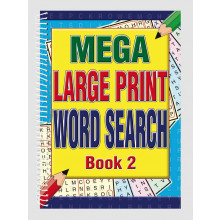 A4 Mega Large Print Wordsearch 2 Asst