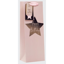 Bottle Bag Pink Star