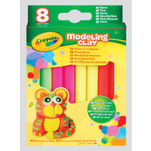 Crayola Modelling Clay 8 Neon Colours