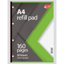 Club A4 5mm Square Refill Pad 160pg