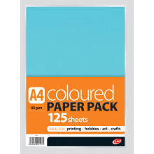 A4 Coloured Craft Paper 80gsm 125 Sheets